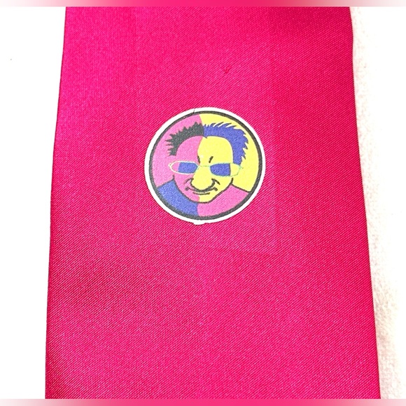 Puccini Hand Made Hot Pink Tie 100% Microfiber Men’s Neck Tie - Picture 2 of 4